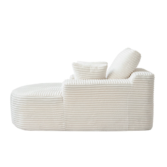 Atunus Modern Oval Corduroy Single Seat Sofa Chair
