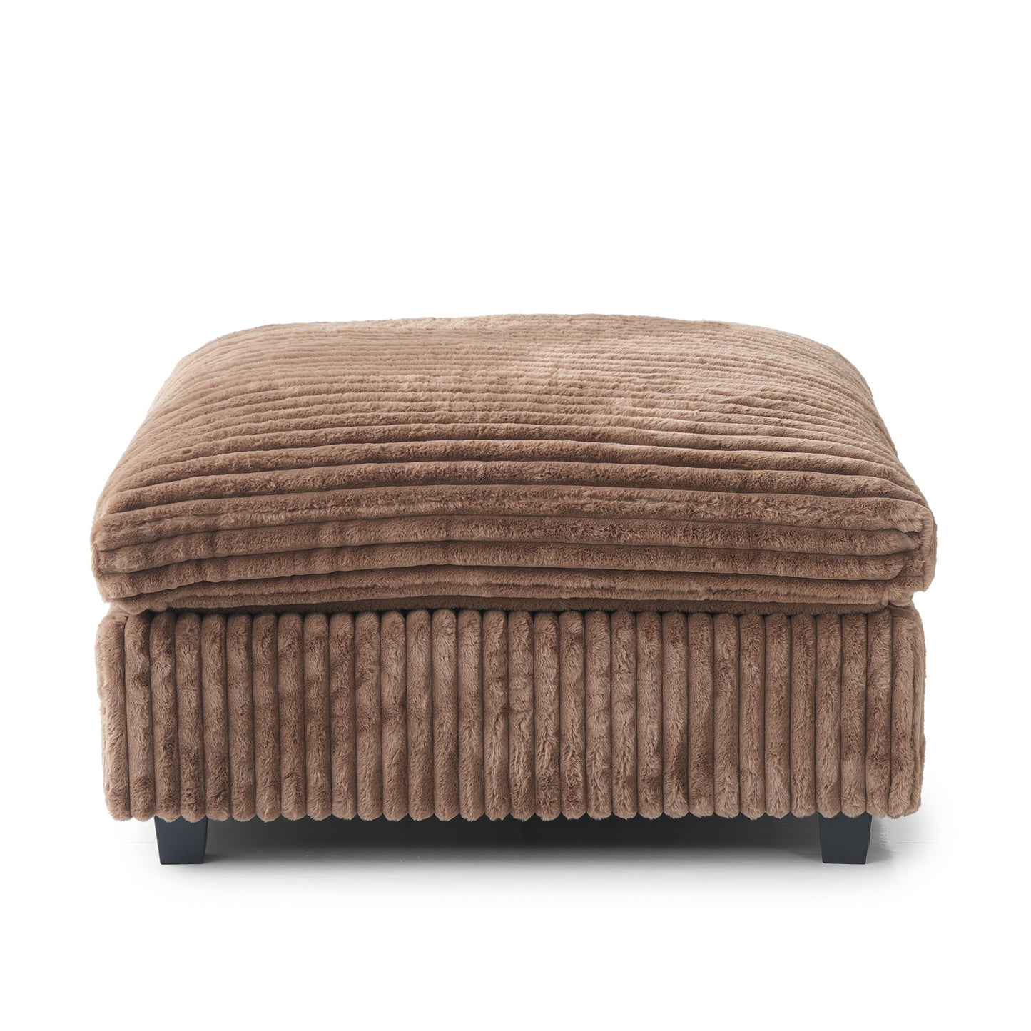 luxurious Corduroy Sectional Sofa Set is crafted with a wooden frame and sponge filling, offering durability and comfort. Its modular design and modern style make it versatile for various settings like living rooms, villas, or hotels.