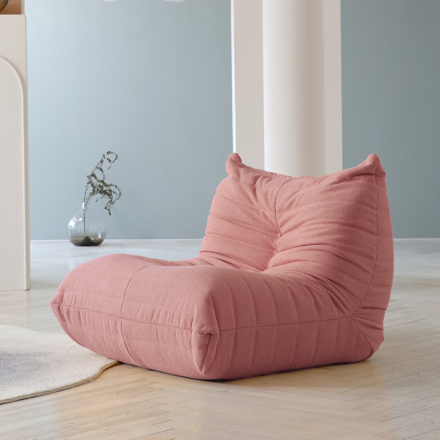 Modular Floor Sofa Set, a contemporary seating solution designed for ultimate comfort and style ..Pink