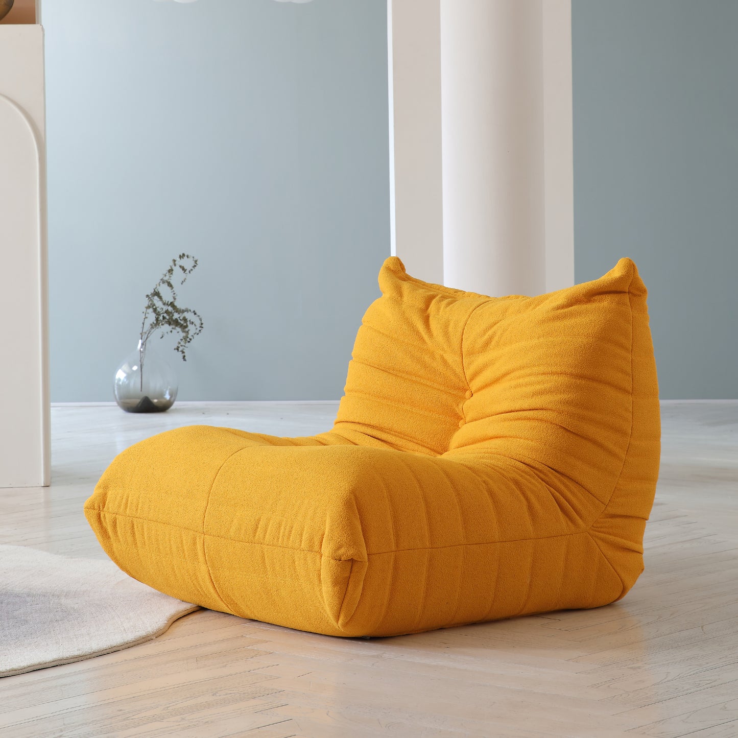 Modular Floor Sofa Set, a contemporary seating solution designed for ultimate comfort and style ..orange