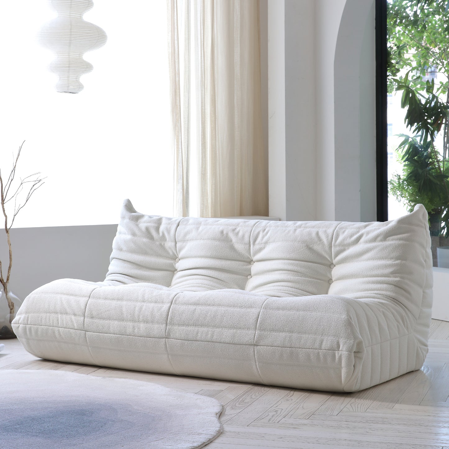 Modular Floor Sofa Set, a contemporary seating solution designed for ultimate comfort and style ..white