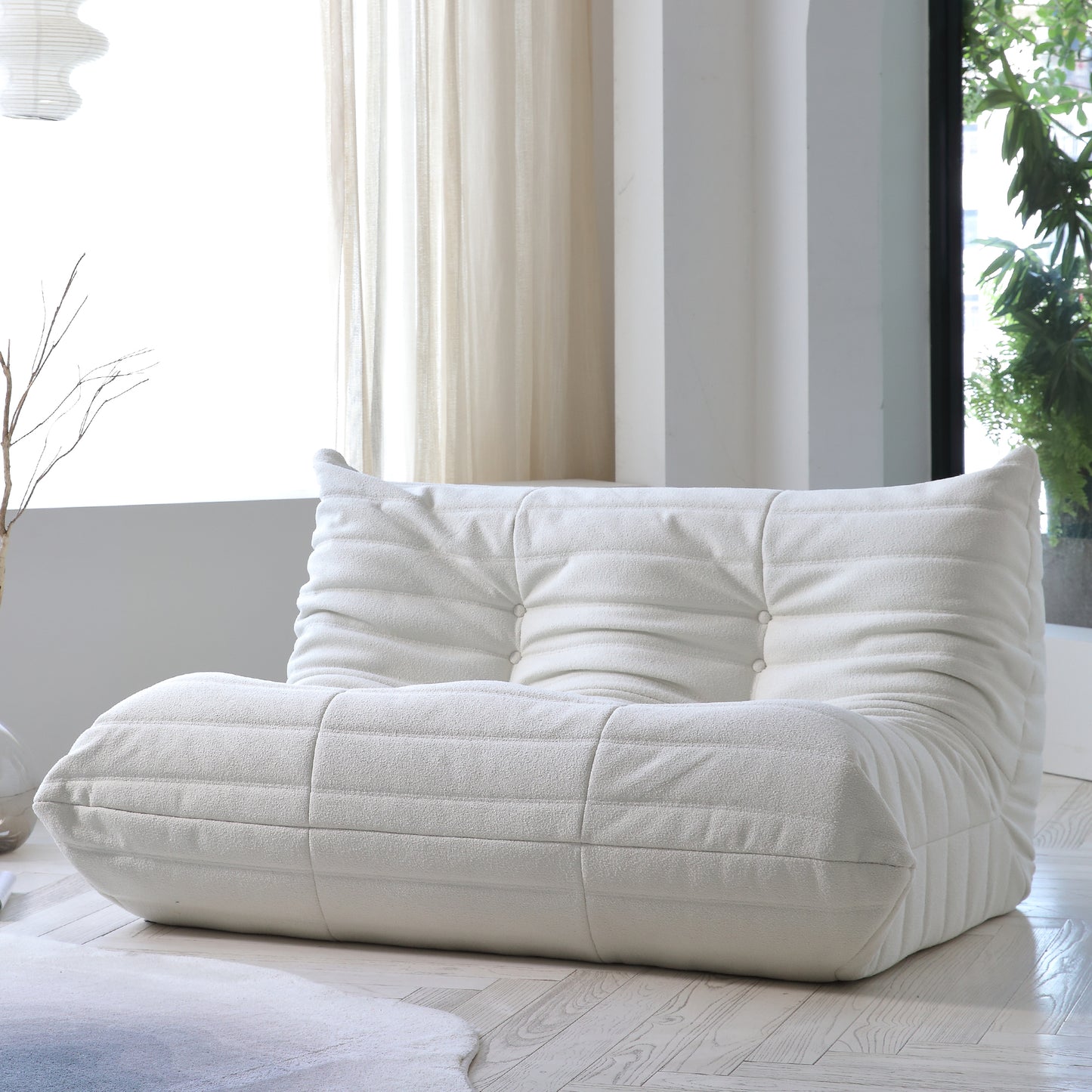 Modular Floor Sofa Set, a contemporary seating solution designed for ultimate comfort and style ..white