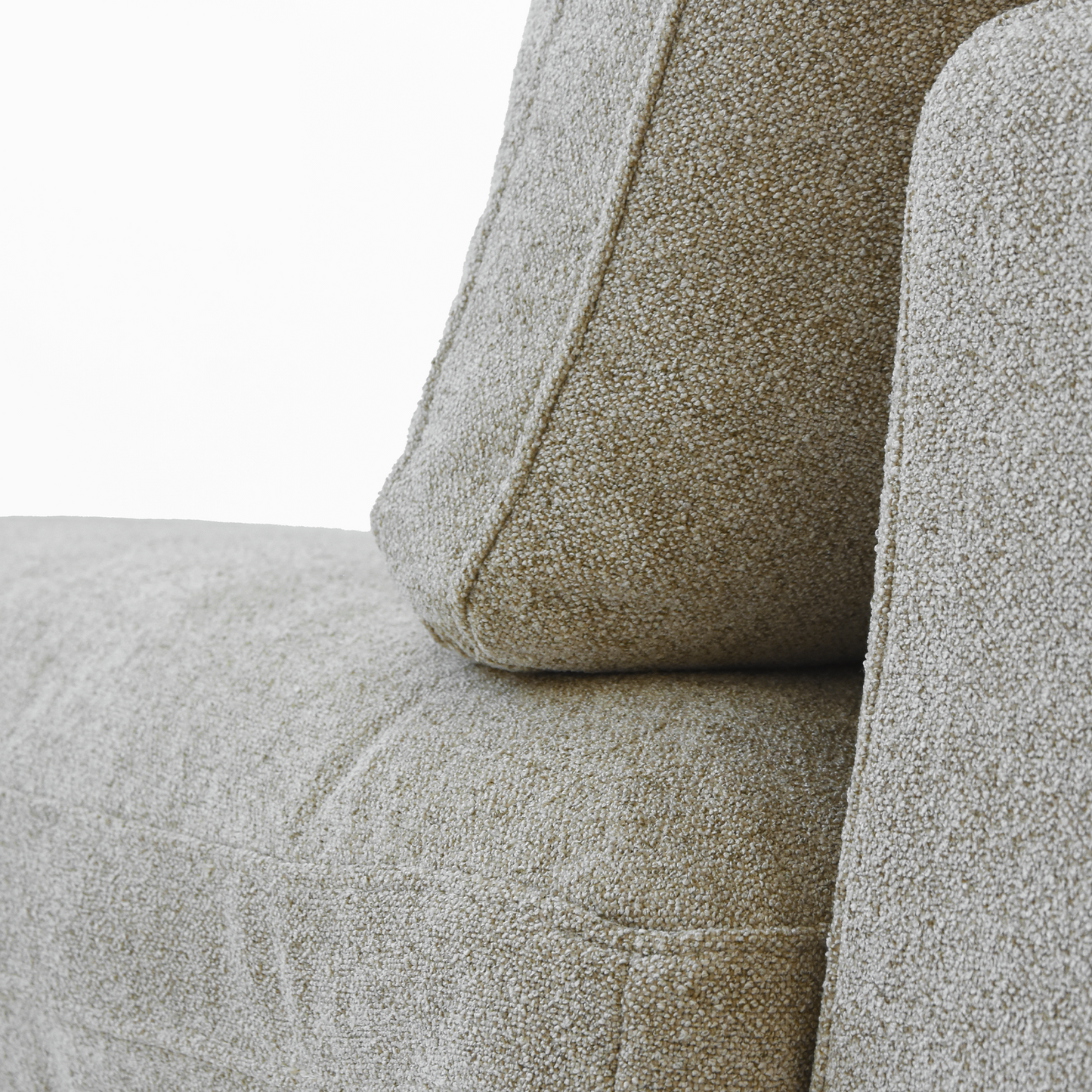 luxurious Corduroy Sectional Sofa Set (Beige) is crafted with a wooden frame and sponge filling, offering durability and comfort. Its modular design and modern style make it versatile for various settings like living rooms, villas, or hotels.