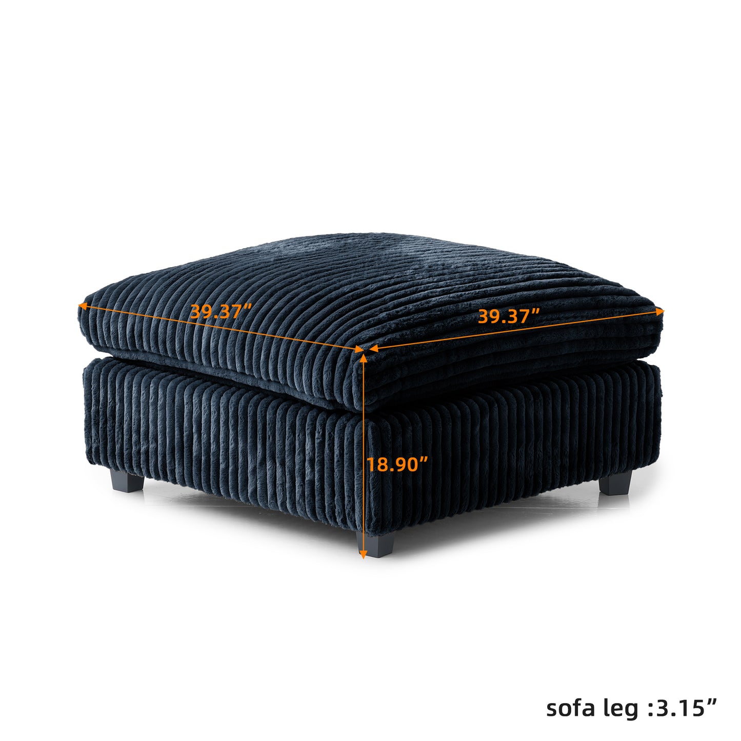 luxurious Corduroy Sectional Sofa Set is crafted with a wooden frame and sponge filling, offering durability and comfort. Its modular design and modern style make it versatile for various settings like living rooms, villas, or hotels. (Copy)