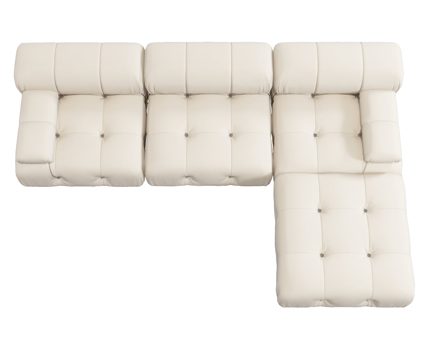 Atunus SF-105 Mario Bellini L-Shaped Velvet Modular Sectional Sofa