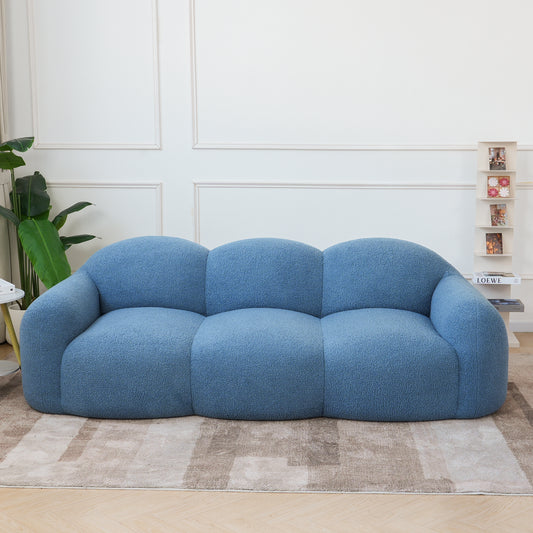 Luxury Cloud-Shaped Teddy Bouclé Sectional Sofa by Atunus