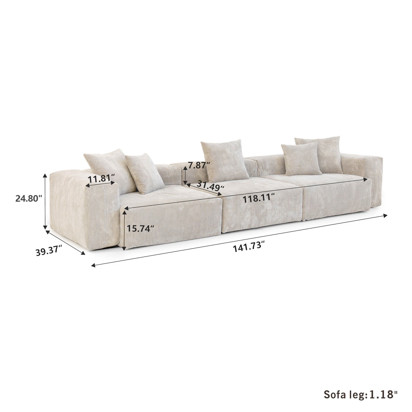 Durable modern sofa suitable for living room, office and hotel ....Beige