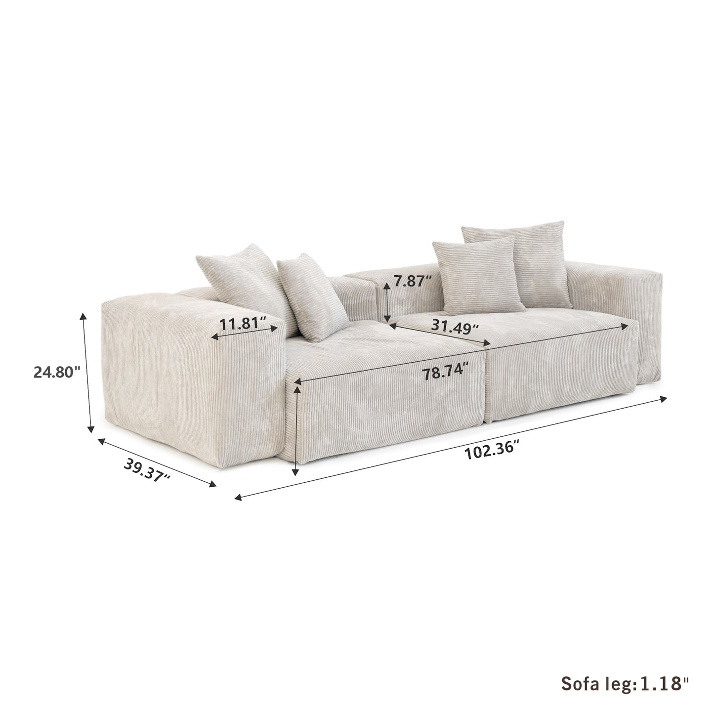 Durable modern sofa suitable for living room, office and hotel ....Beige