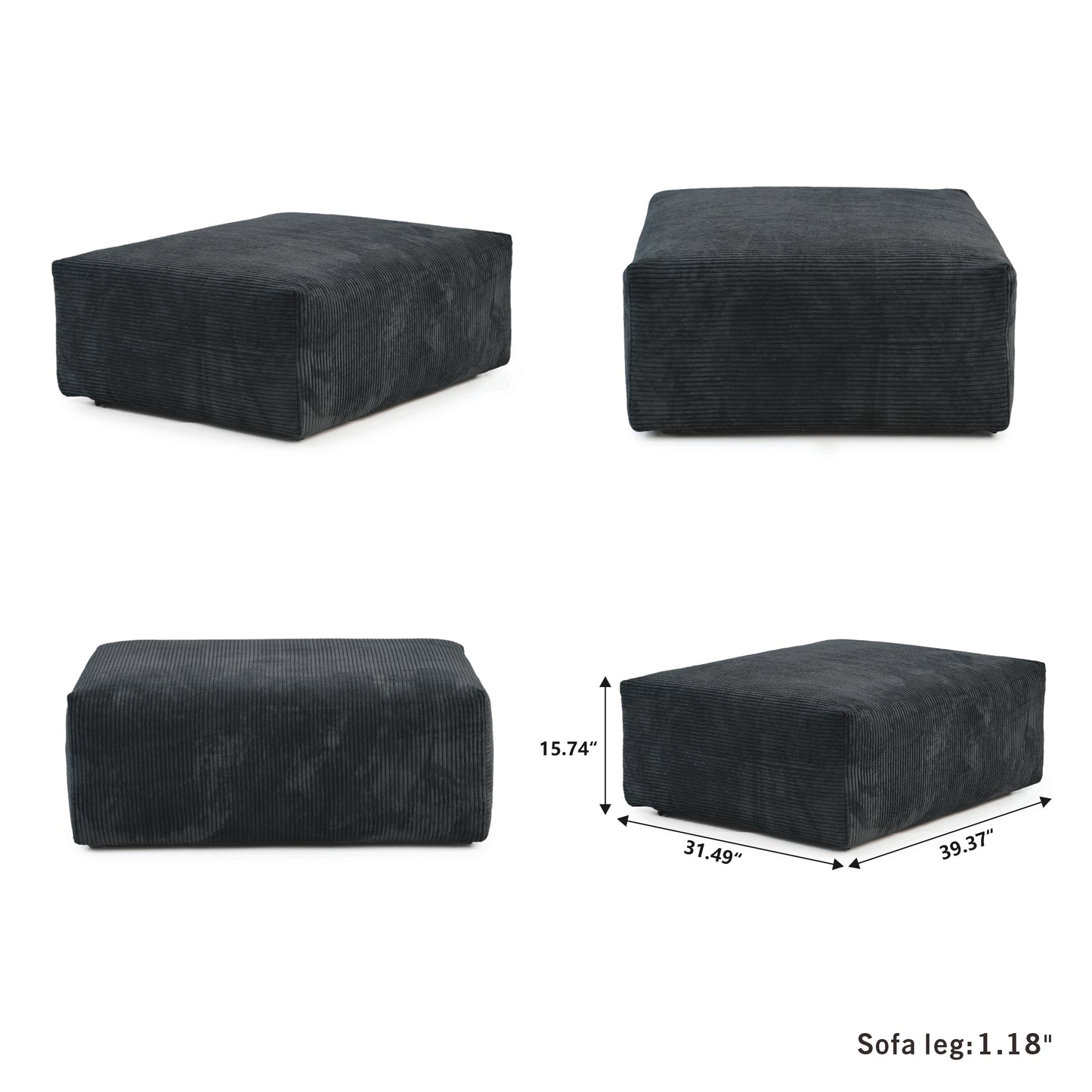 Durable modern sofa suitable for living room, office and hotel ....Black