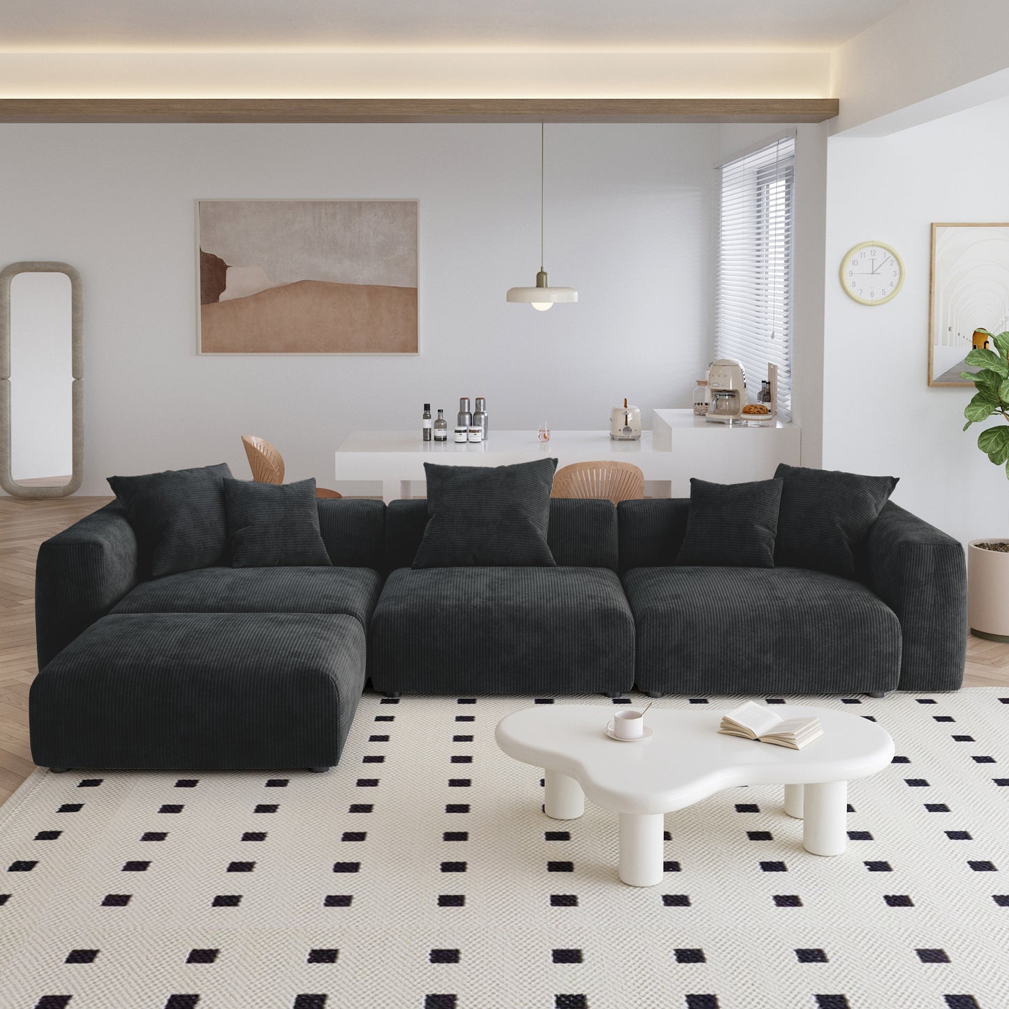 Durable modern sofa suitable for living room, office and hotel ....Black