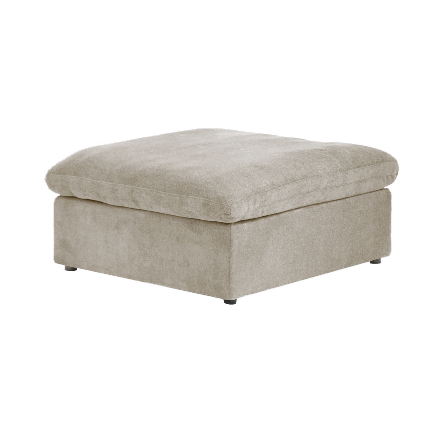 luxurious Corduroy Sectional Sofa Set (Beige) is crafted with a wooden frame and sponge filling, offering durability and comfort. Its modular design and modern style make it versatile for various settings like living rooms, villas, or hotels.