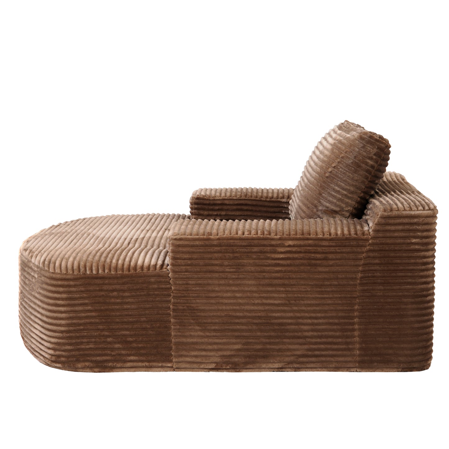 Atunus Modern Oval Corduroy Single Seat Sofa Chair