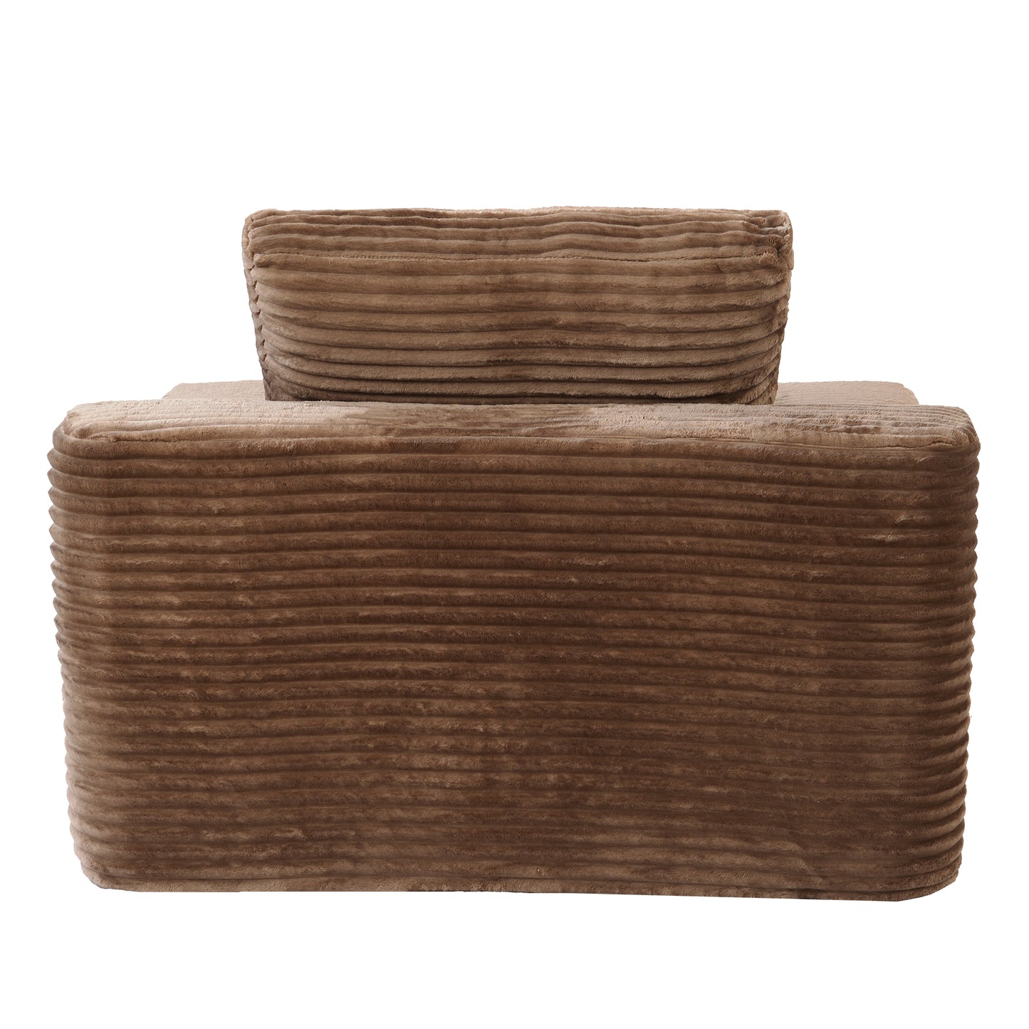 Atunus Modern Oval Corduroy Single Seat Sofa Chair