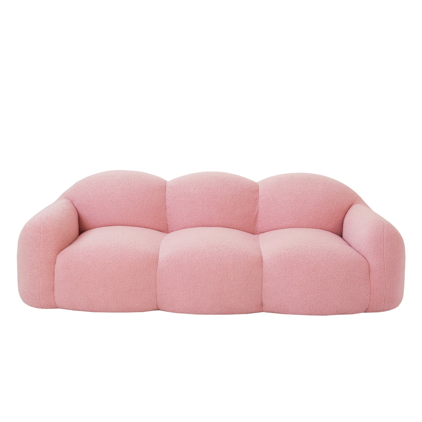 Luxury Cloud-Shaped Teddy Bouclé Sectional Sofa by Atunus