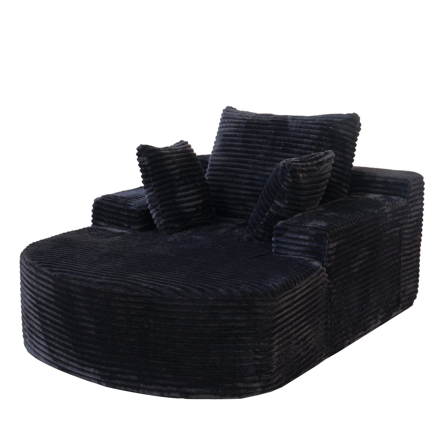 Atunus Modern Oval Corduroy Single Seat Sofa Chair