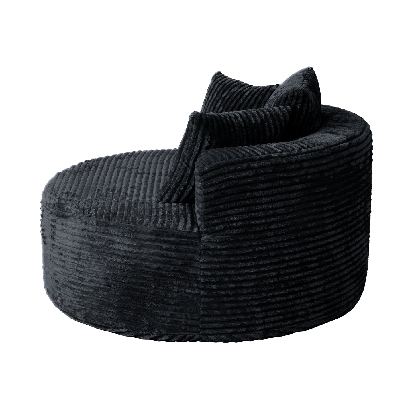 Luxury Corduroy Round Modular Accent Chair & Daybed by Atunus