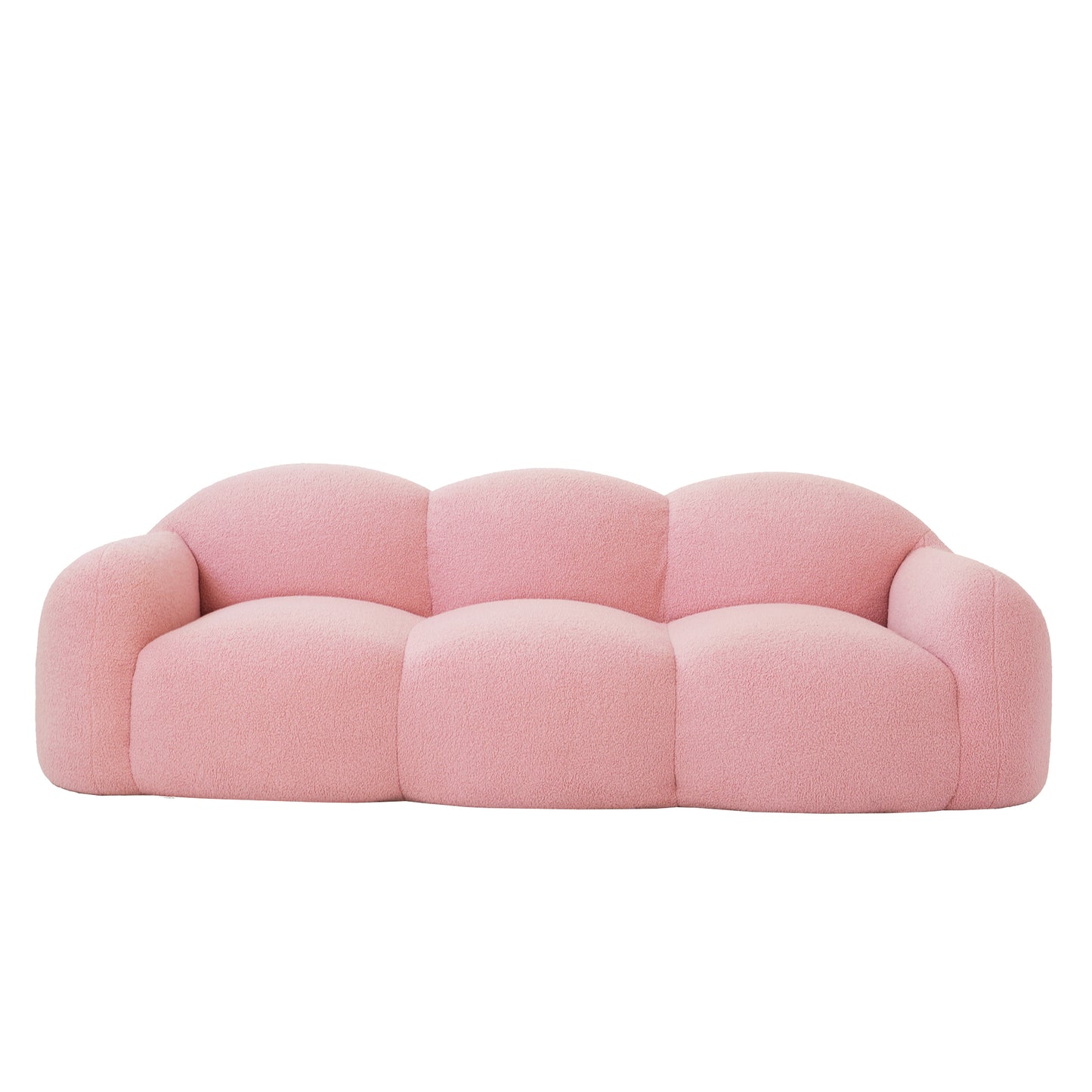 Luxury Cloud-Shaped Teddy Bouclé Sectional Sofa by Atunus