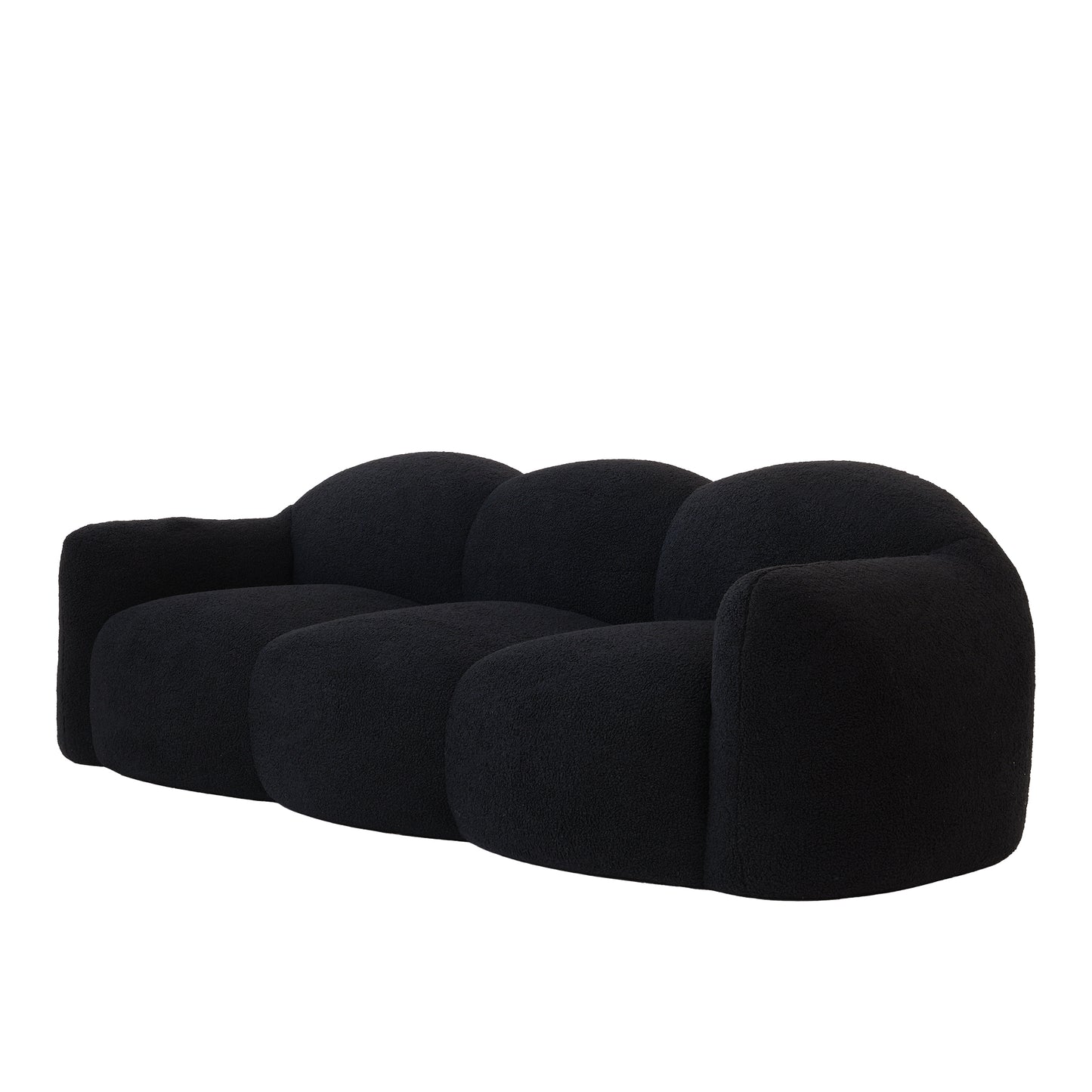 Luxury Cloud-Shaped Teddy Bouclé Sectional Sofa by Atunus