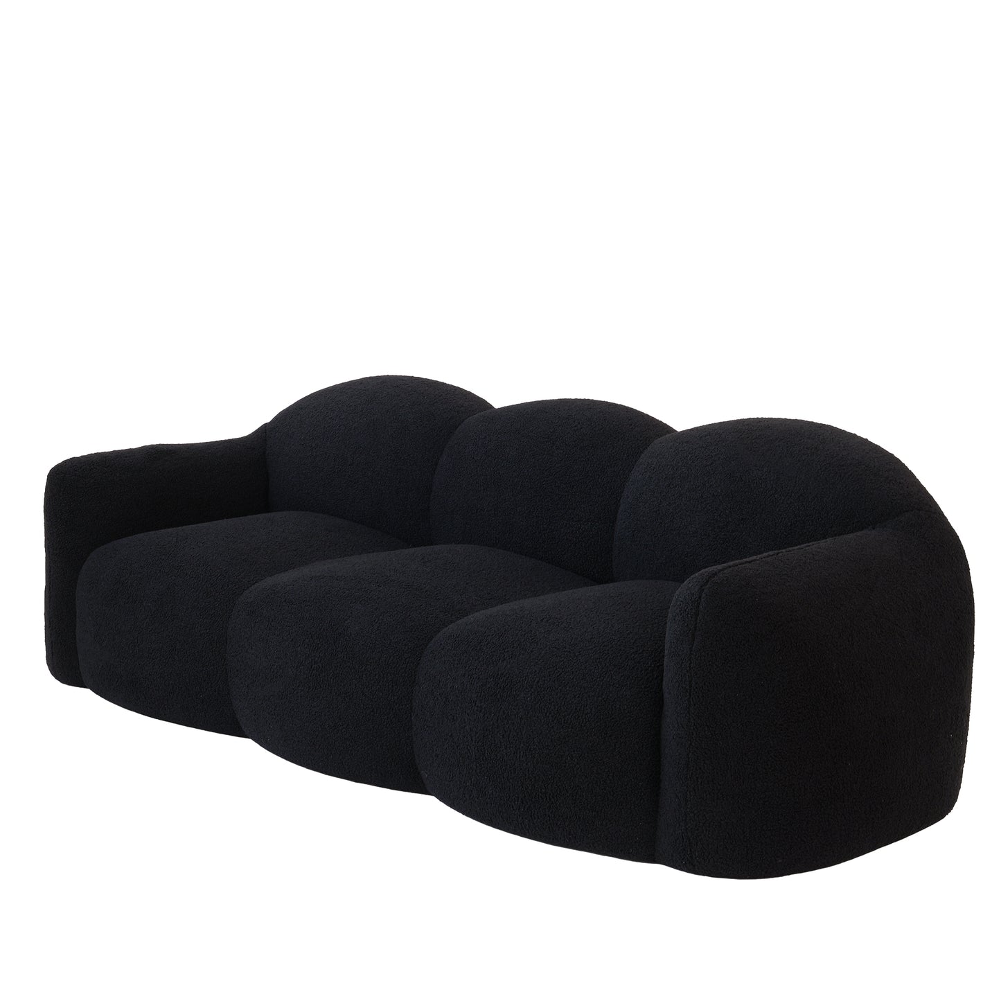 Luxury Cloud-Shaped Teddy Bouclé Sectional Sofa by Atunus