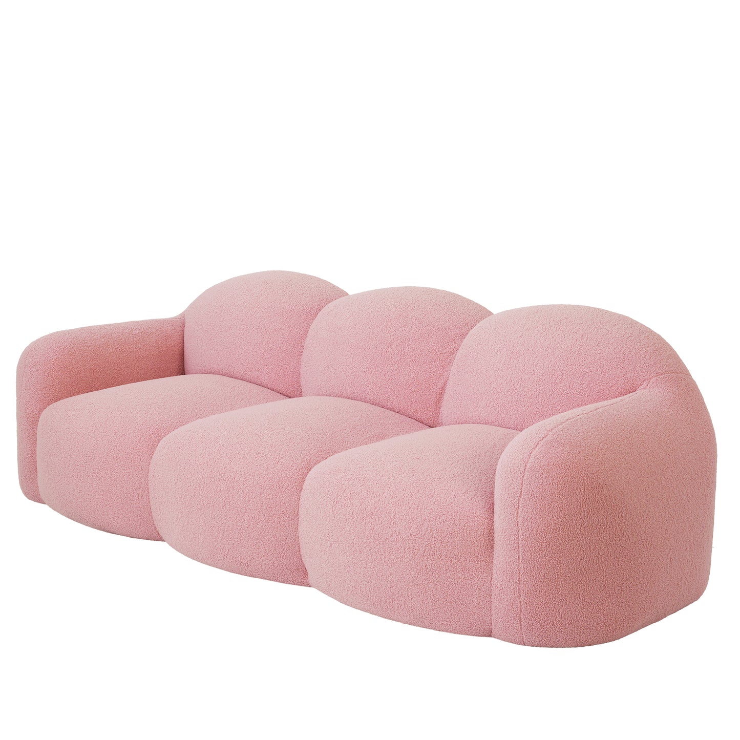 Luxury Cloud-Shaped Teddy Bouclé Sectional Sofa by Atunus