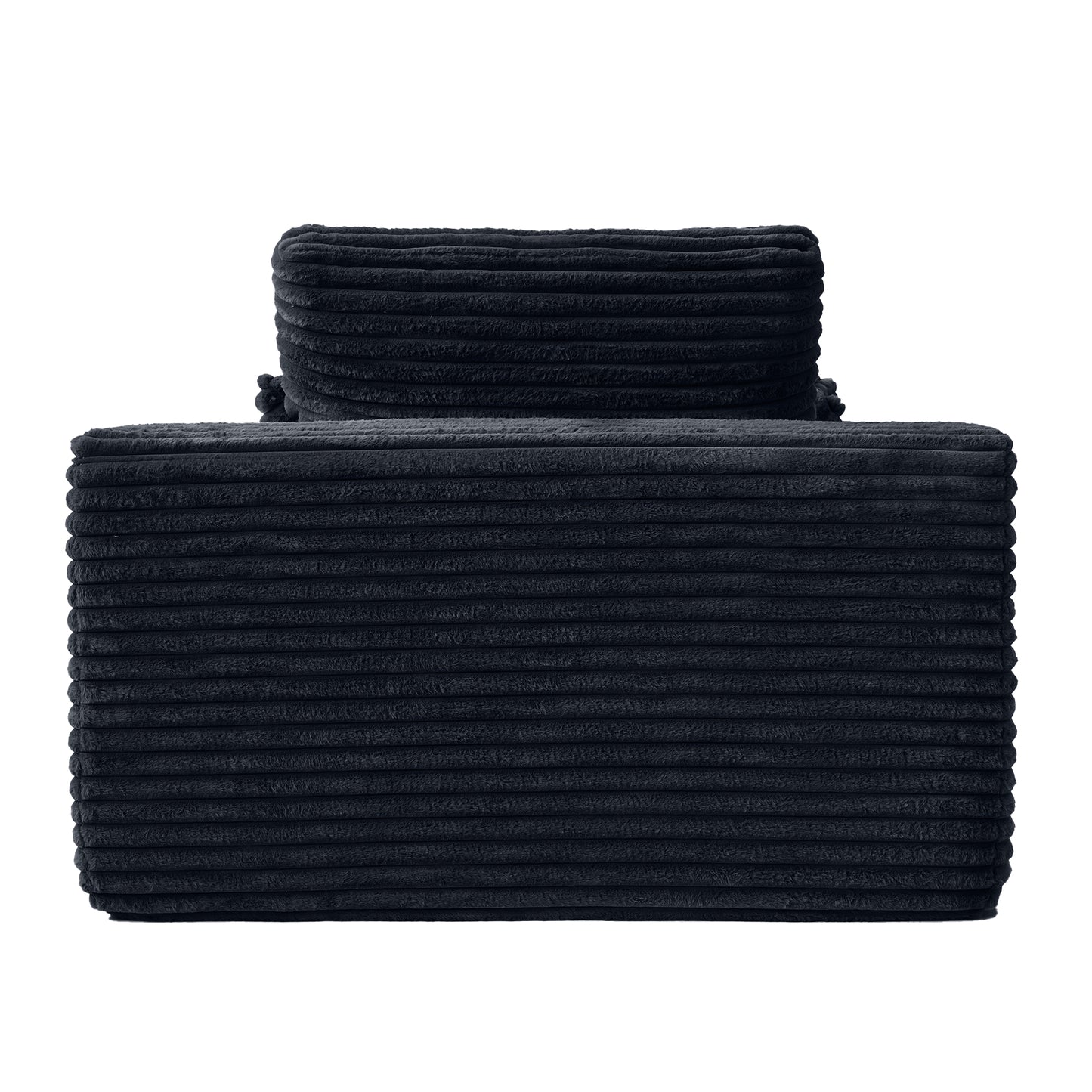 Atunus Modern Oval Corduroy Single Seat Sofa Chair