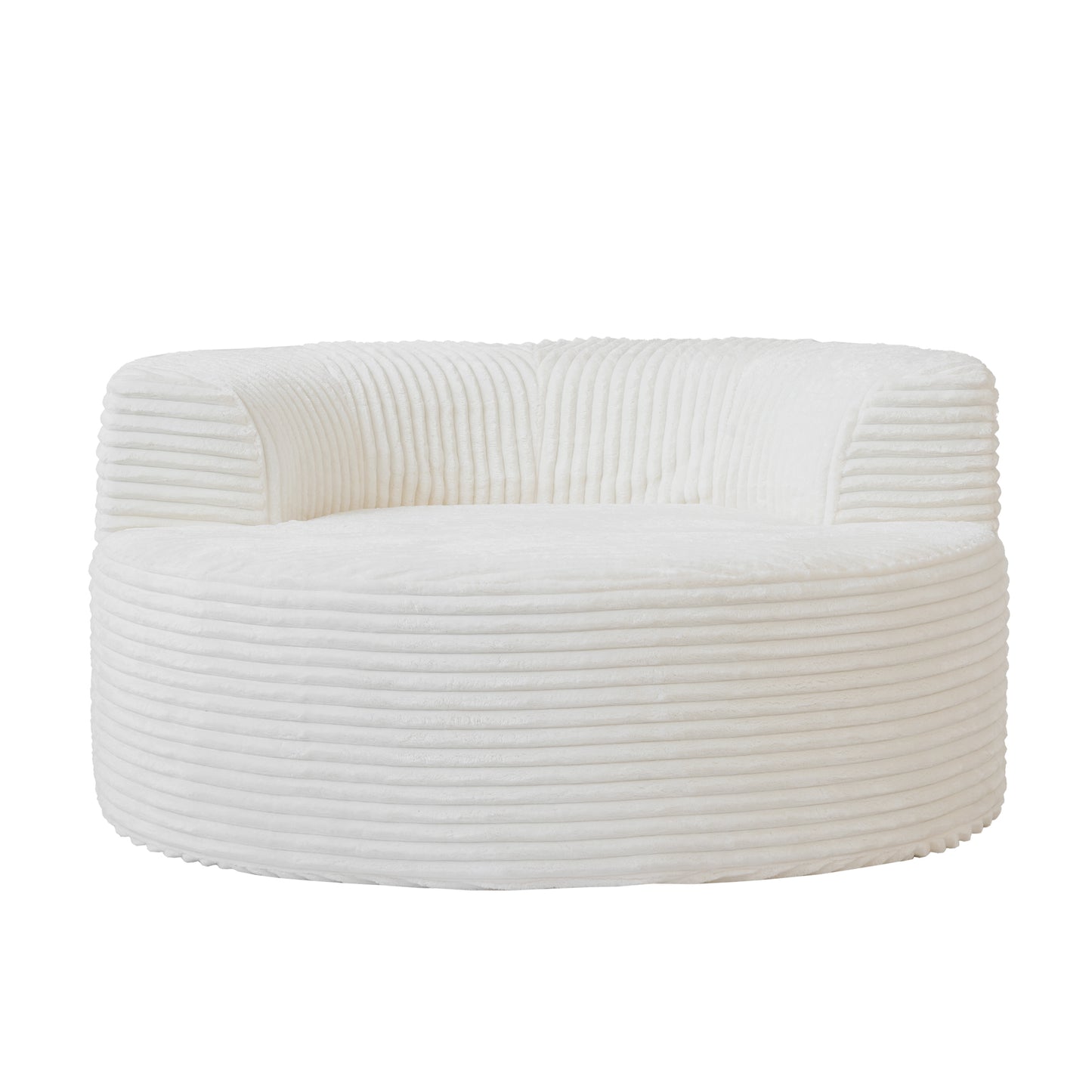 Luxury Corduroy Round Modular Accent Chair & Daybed by Atunus