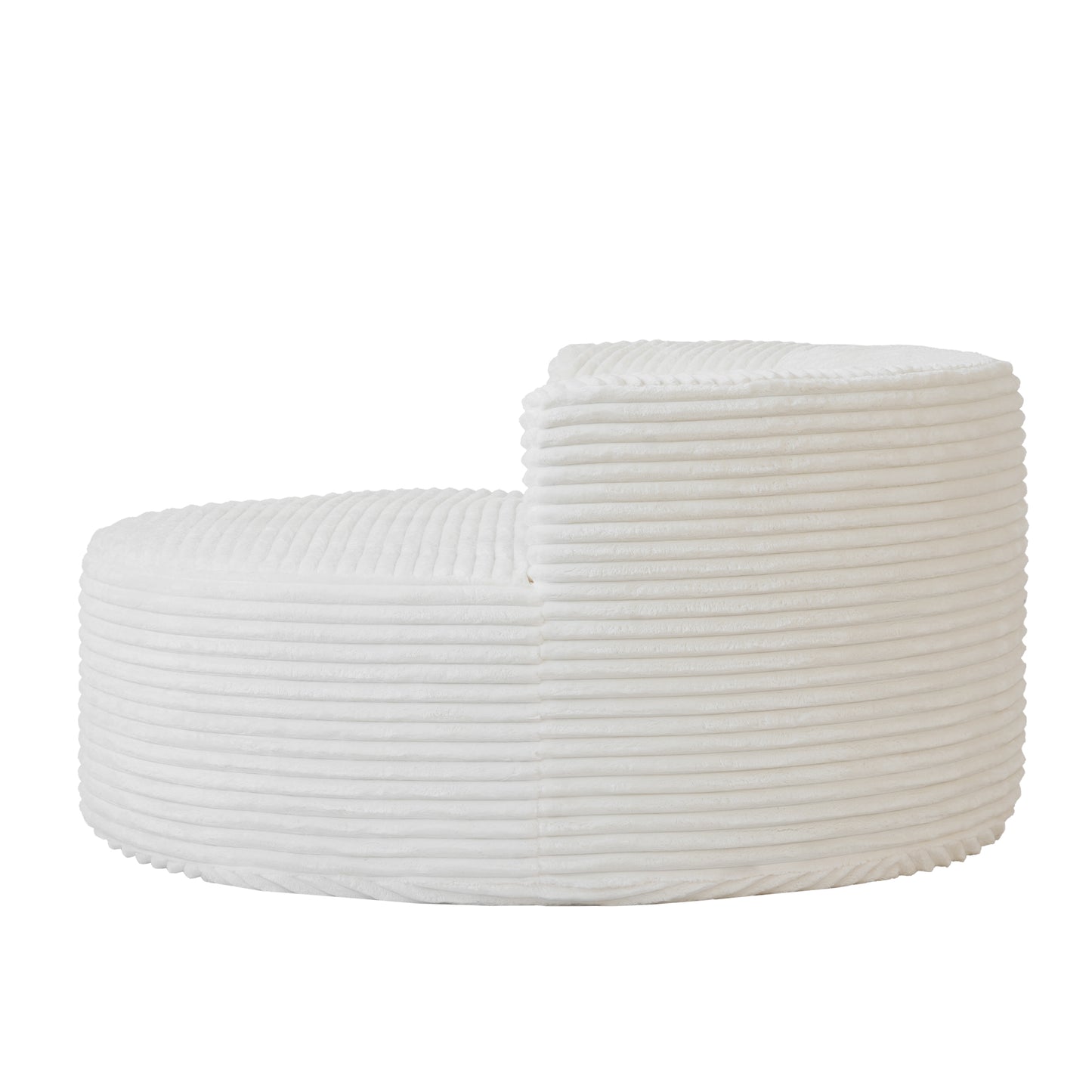 Luxury Corduroy Round Modular Accent Chair & Daybed by Atunus