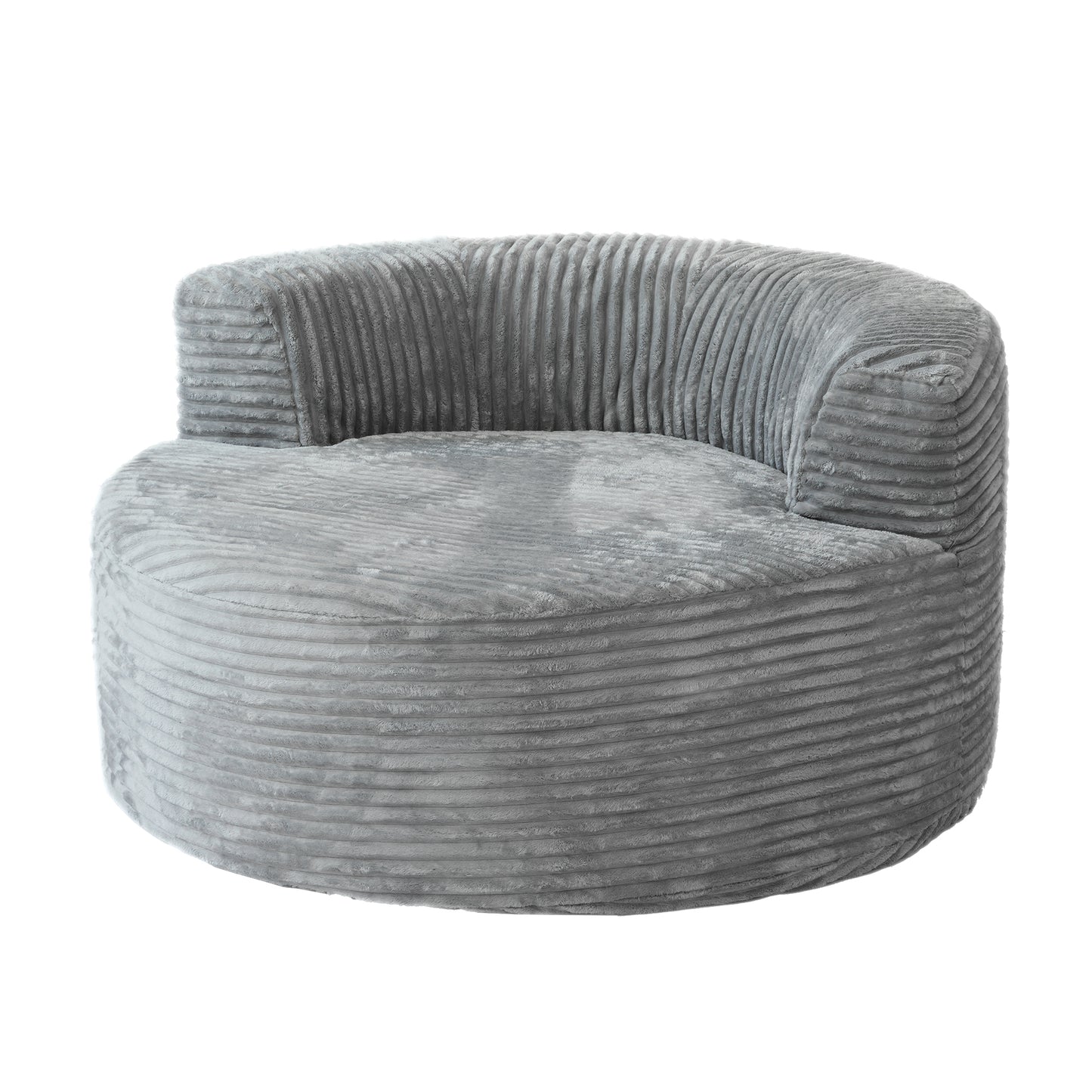 Luxury Corduroy Round Modular Accent Chair & Daybed by Atunus