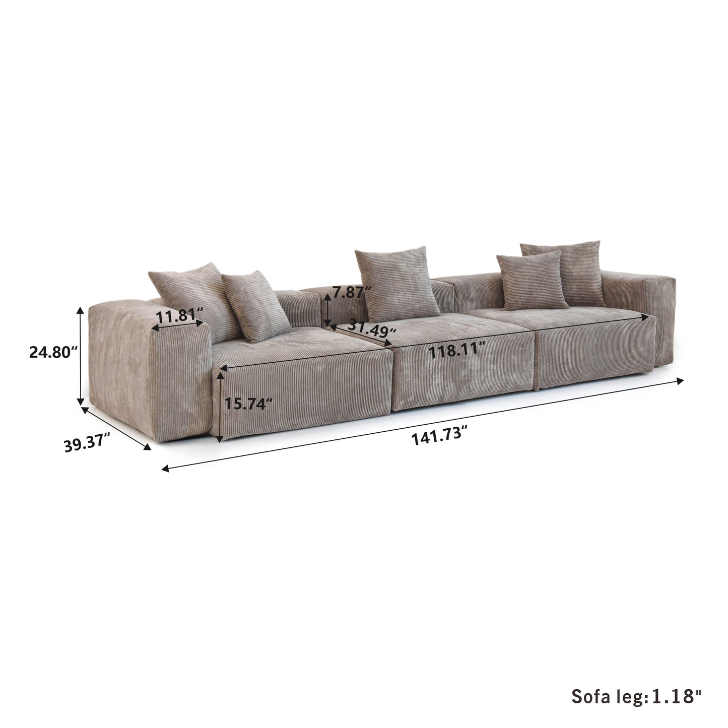Durable modern sofa suitable for living room, office and hotel ....Brown