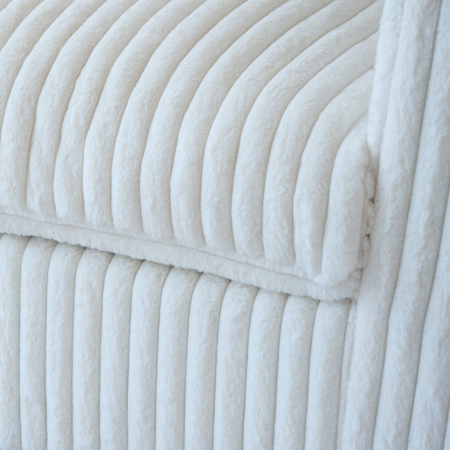 luxurious Corduroy Sectional Sofa Set is crafted with a wooden frame and sponge filling, offering durability and comfort. Its modular design and modern style make it versatile for various settings like living rooms, villas, or hotels.