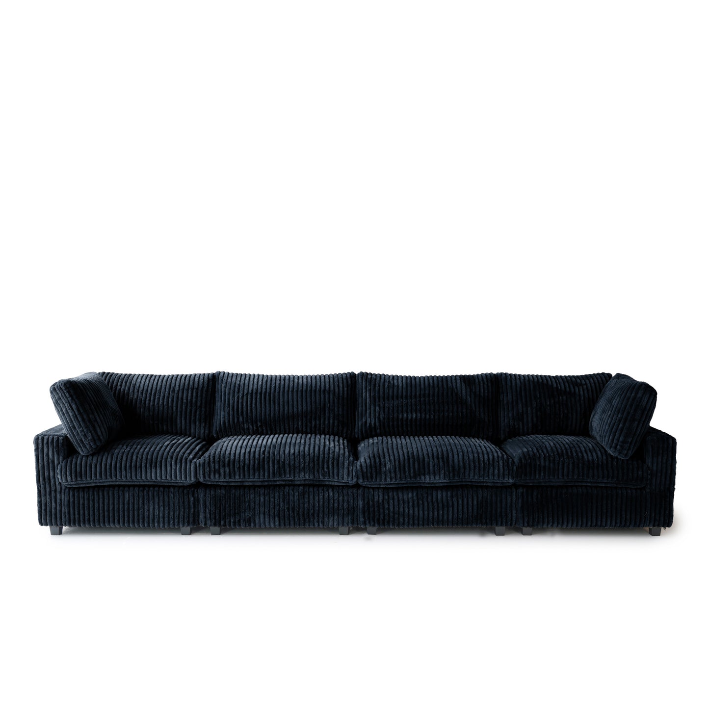 luxurious Corduroy Sectional Sofa Set is crafted with a wooden frame and sponge filling, offering durability and comfort. Its modular design and modern style make it versatile for various settings like living rooms, villas, or hotels. (Copy)